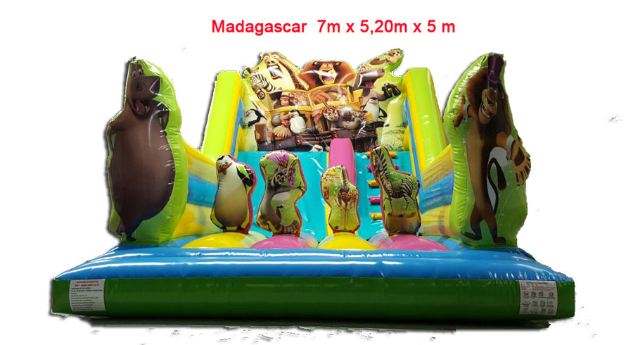 Castillo hinchable Madagascar